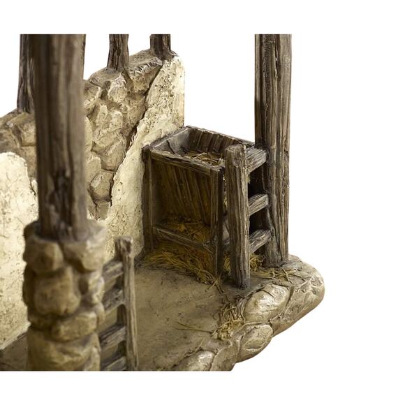 Lighted Stable The Real Life Nativity by Three Kings 7" Set GFM 032 New - Picture 5 of 7